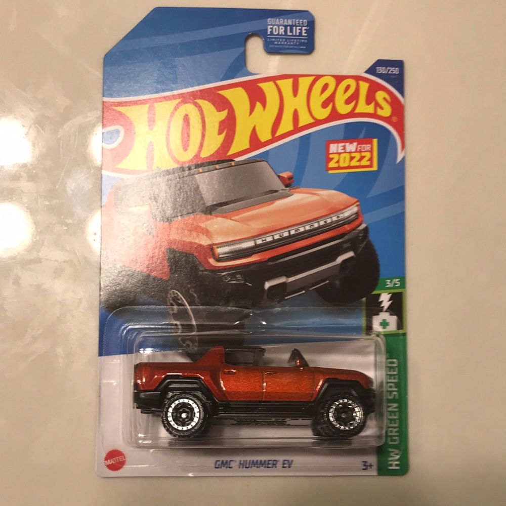 GMC Hummer EV Hot Wheels 2022 Green Speed